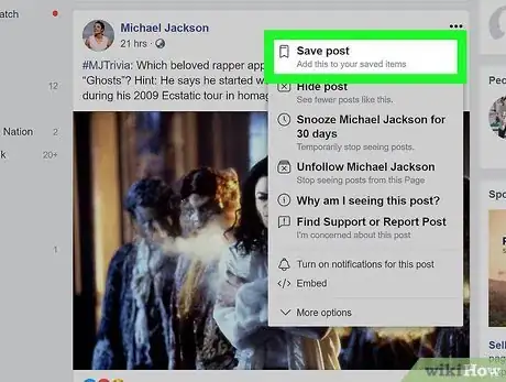 Image titled See Saved Posts on Facebook Step 10