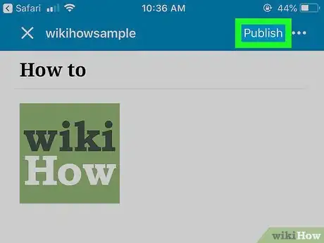 Image titled Publish a Blog Post on iPhone or iPad Step 13