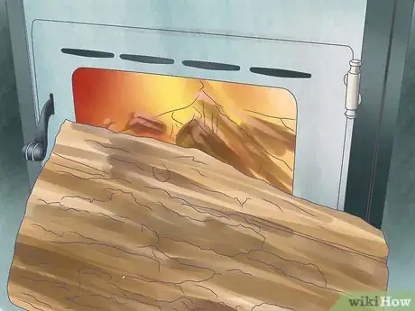 Image titled Build a Fire in a Woodburning Heater Step 9