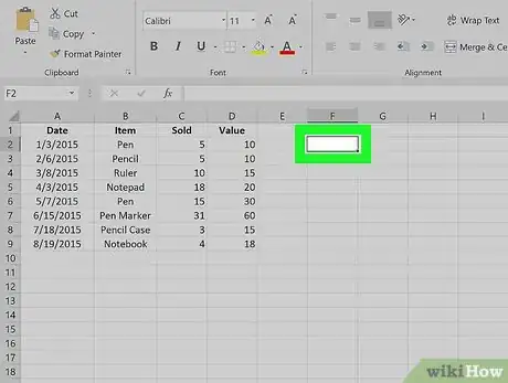 Image titled Insert an Object in Excel Step 2