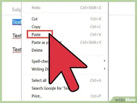 Image titled Cut and Paste in Email Step 11