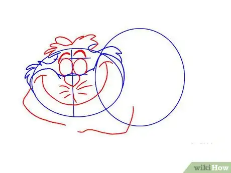 Image titled Draw Cheshire from Alice in Wonderland Step 3