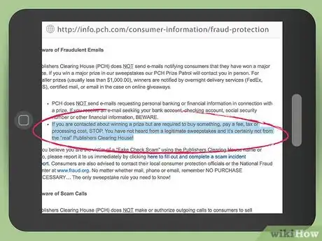 Image titled Avoid Sweepstakes Fraud Step 5