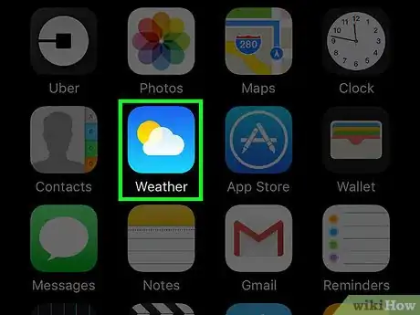 Image titled See Another City's Weather on an iPhone Step 1