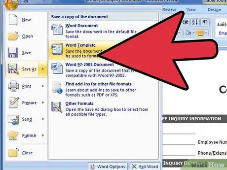 Image titled Create a Template in Microsoft Word 2007 Step 4