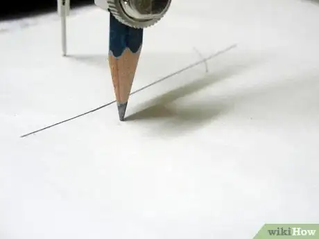 Image titled Construct a Perpendicular Line to a Given Line Through Point Outside the Line Step 3