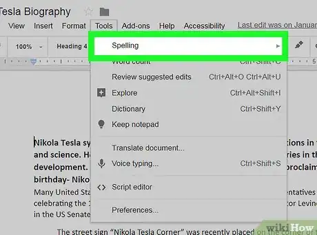 Image titled Check Grammar in Google Docs Step 3