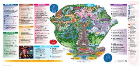 Image titled Map of the Magic Kingdom, Walt Disney World, Florida, March 2010