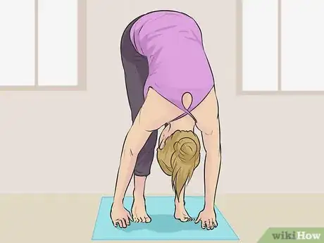 Image titled Do Standing Splits at the Wall in Yoga Step 6