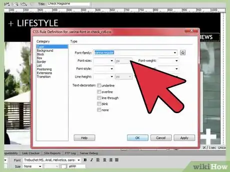 Image titled Add a Font to Dreamweaver Step 12