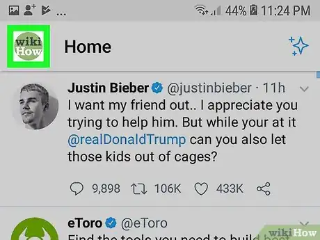 Image titled Remove Applications from Twitter (Mobile) Step 2