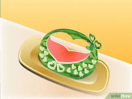 Image titled Carve a Watermelon into a Heart Basket Step 6