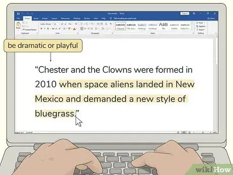 Image titled Write a Band Bio Step 2