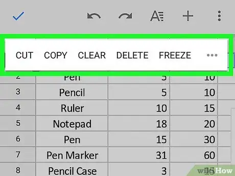 Image titled Make a Header on Google Sheets on Android Step 5