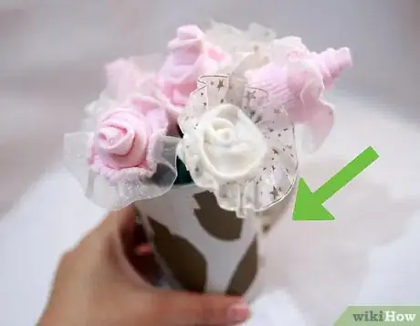 Image titled Make Flowers Out of Baby Socks Step 12