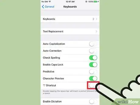 Image titled Disable the Double Tap Period Shortcut on an iPhone Step 4