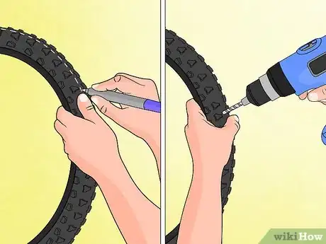 Image titled Convert Bicycle Tires Into Studded Snow Tires Step 8