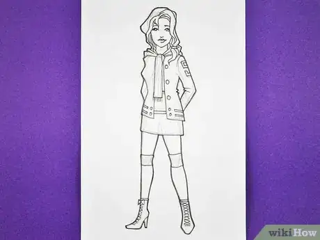 Image titled Draw a Preppy Female Final