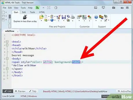 Image titled Make Text Invisible on a Web Page Step 7