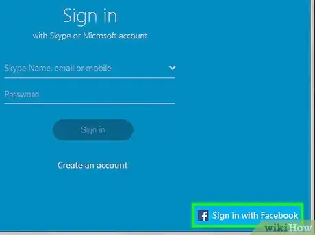 Image titled Use Facebook Details to Log into Skype Step 2
