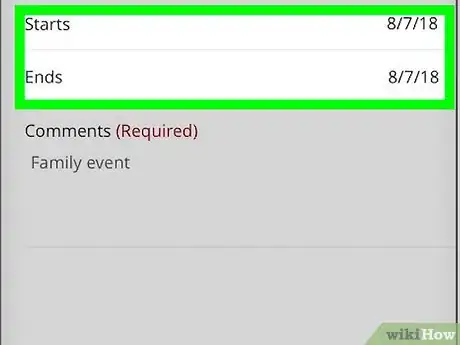 Image titled Request Time Off on Hotschedules on Android Step 7