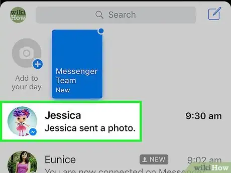 Image titled Save Photos on Facebook Messenger Step 3