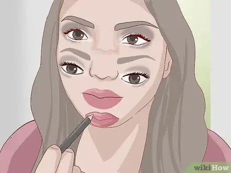 Image titled Create Double Vision Halloween Makeup Step 12
