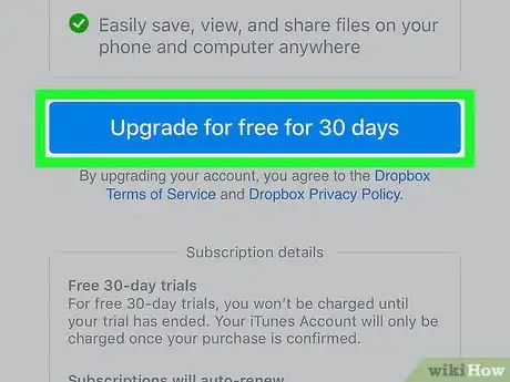 Image titled Get More Space on Dropbox on iPhone or iPad Step 4