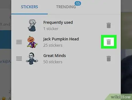 Image titled Remove Stickers on Telegram on PC or Mac Step 6
