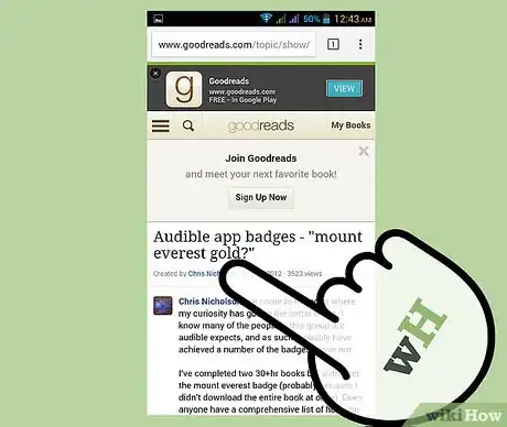 Image titled Earn Badges on Audible's Mobile Applications Step 2