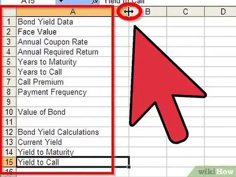 Image titled Calculate Bond Yield in Excel Step 2
