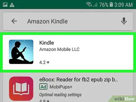 Image titled Read Kindle Books on Android Step 3