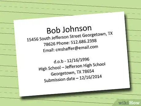 Image titled Write a College Resume Step 4