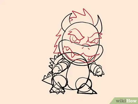 Image titled Draw Bowser Step 18