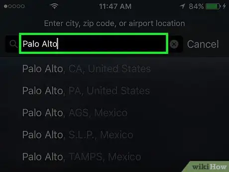 Image titled See Another City's Weather on an iPhone Step 4