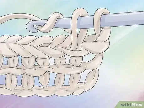 Image titled Crochet a Hooded Scarf Step 4