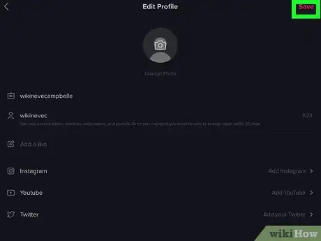 Image titled Change Your TikTok Username on iPhone or iPad Step 7