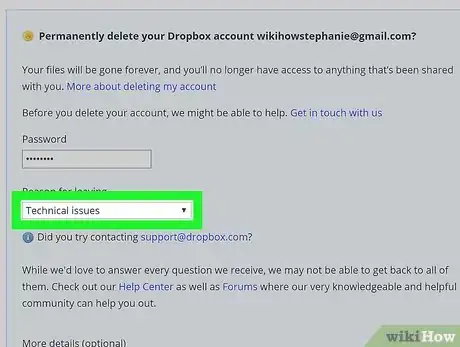 Image titled Cancel a Dropbox Account Step 31