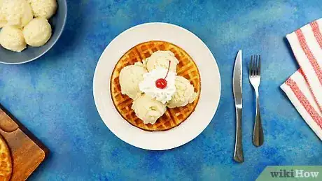 Image titled Make a Belgian Waffle Sundae Step 9