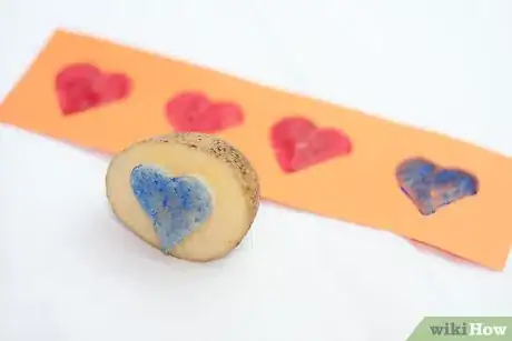 Image titled Make Children's Paint Stampers from Potatoes Final