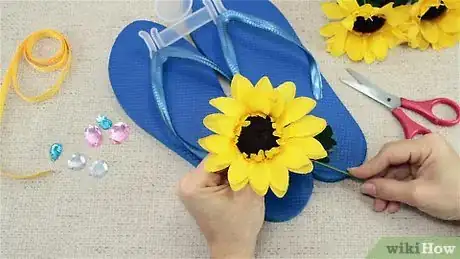 Image titled Make Flower Flip Flops Step 1