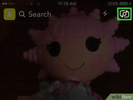 Image titled Use the Front Camera Flash on Snapchat Step 2