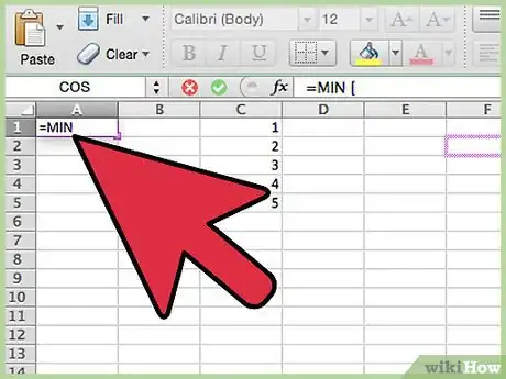 Image titled Use the MAX, MIN and AVERAGE Functions in Excel 2013 Step 6