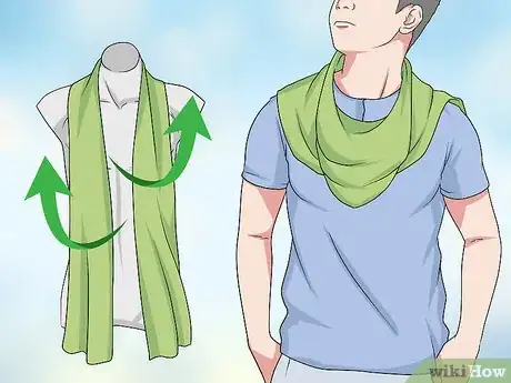 Image titled Wear a Soccer Scarf Step 1