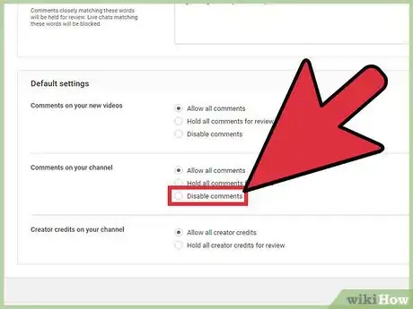 Image titled Disable Comments on Videos on YouTube Step 30