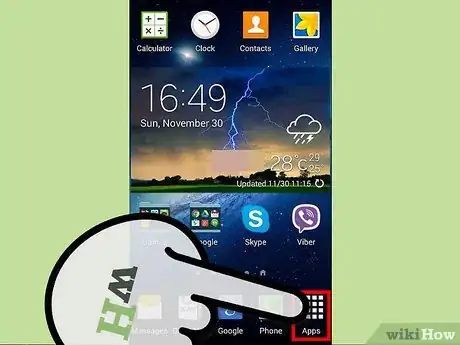 Image titled Set the Alarm Clock on a Motorola RAZR Phone Step 2