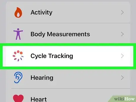 Image titled Track Your Mentrual Cycle in the iPhone Health App Step 22