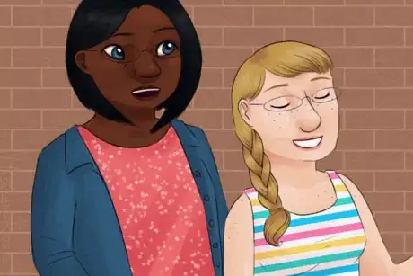 Image titled Woman with Down Syndrome and Friend Walking.png