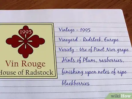 Image titled Keep a Wine Journal Step 7
