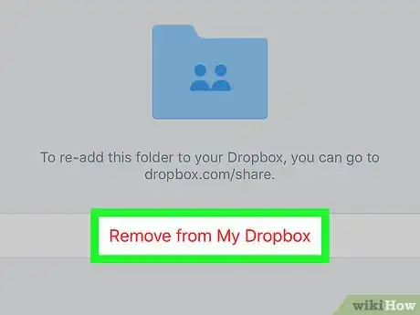 Image titled Remove a Shared Folder on Dropbox on iPhone or iPad Step 5